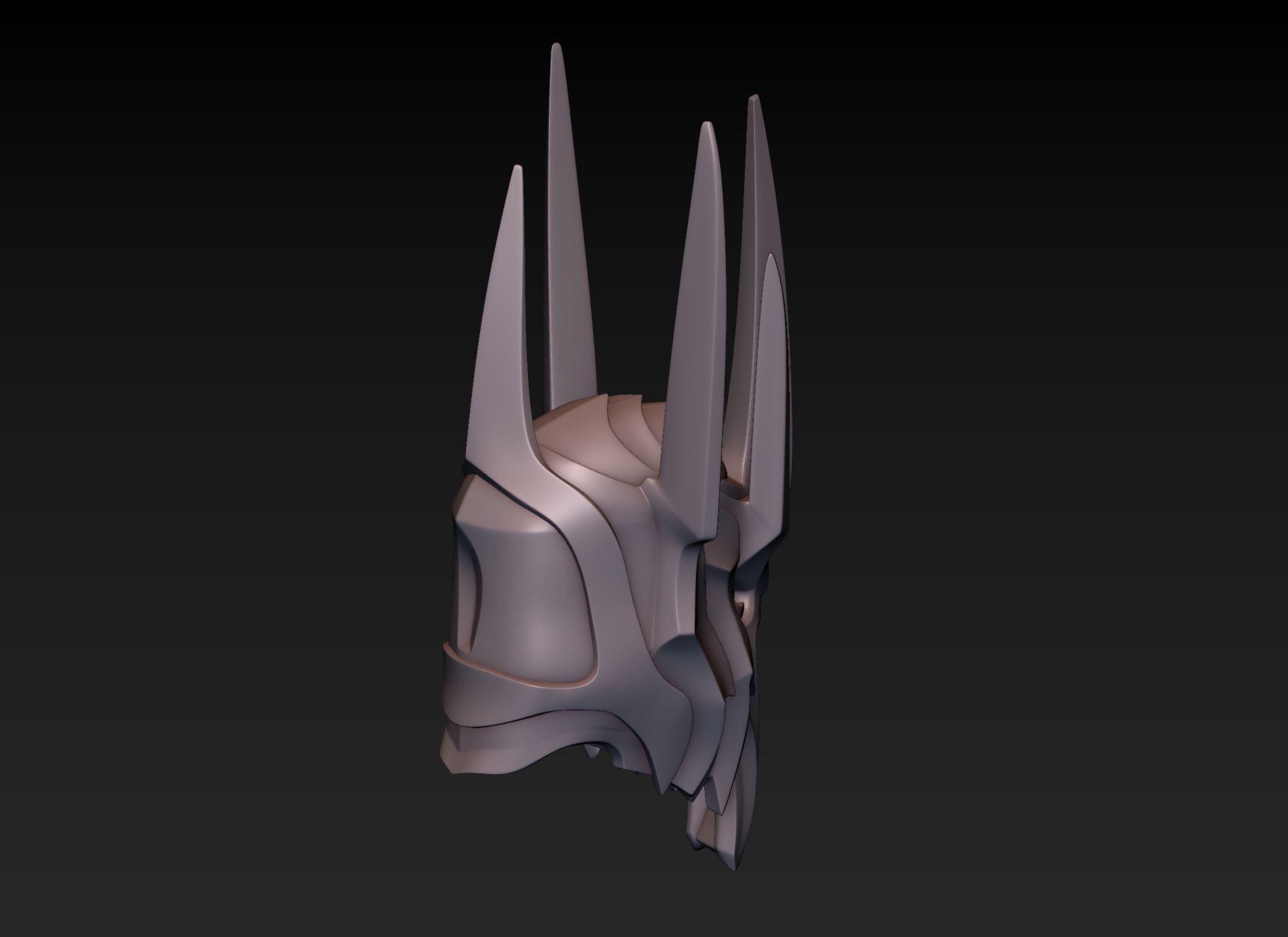 Sauron Helmet 3D print model_7