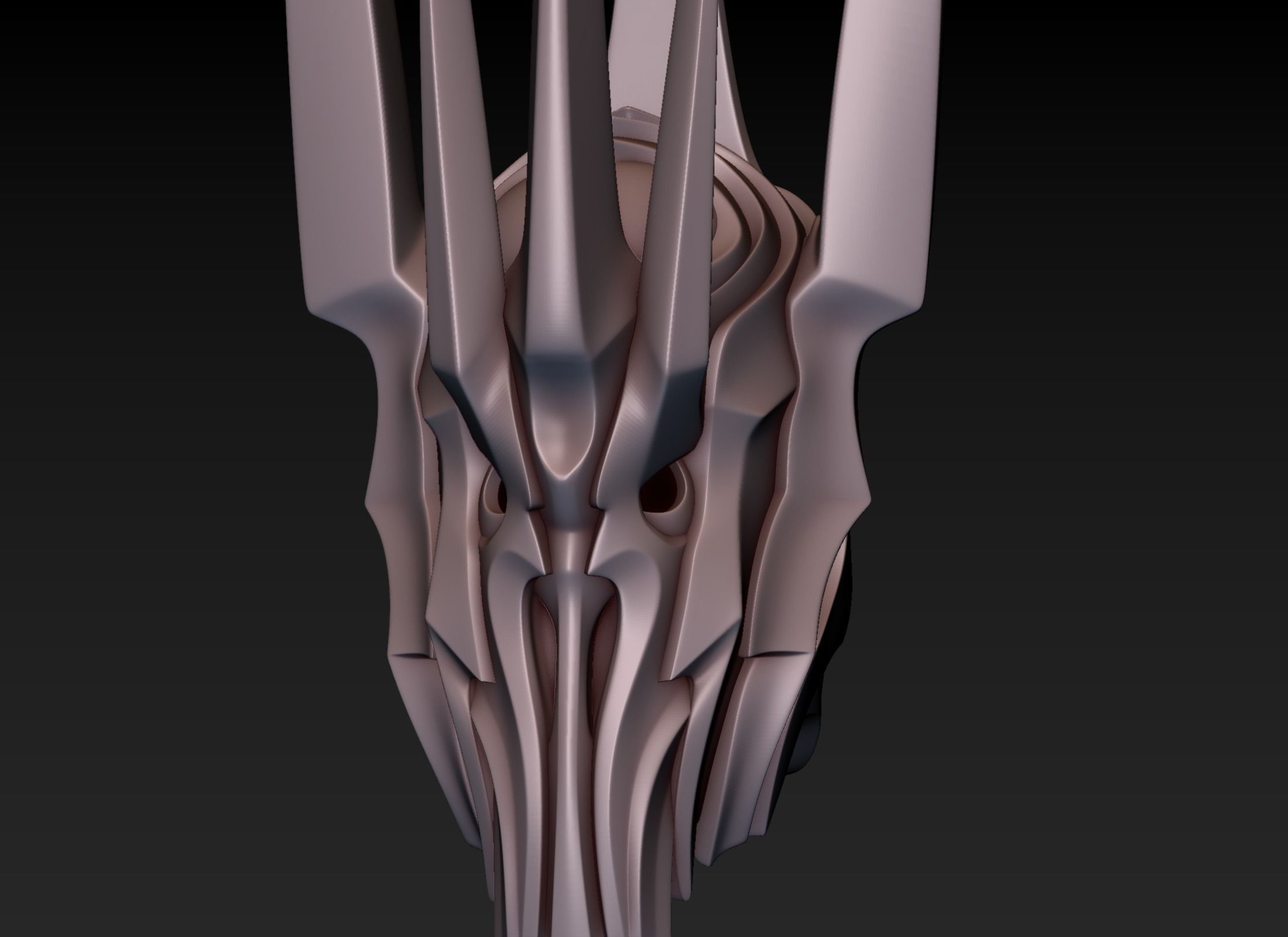 Sauron Helmet 3D print model_12