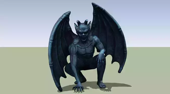 Gagoil03 statue of demon with wings