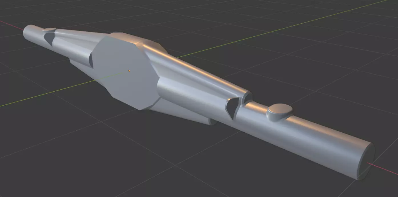 Trophy Truck Axle Low-poly 3D model