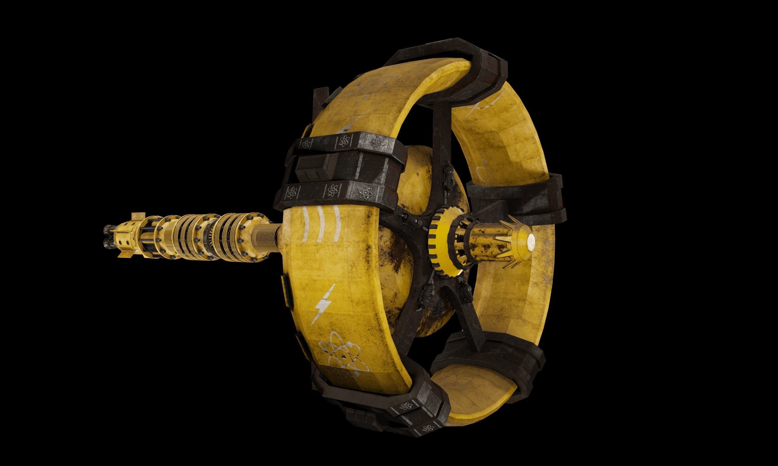 Starship 3D model pipe with metal rods Free 3D model_10