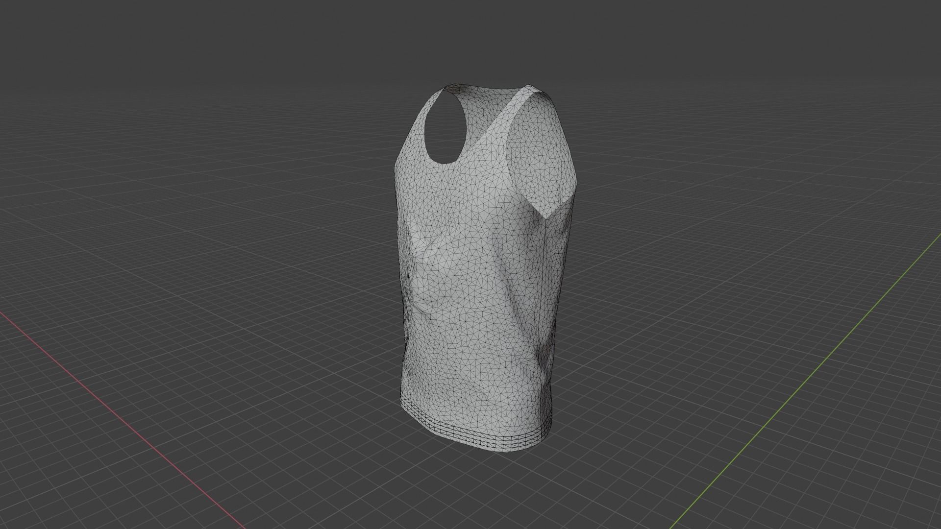 Tank Top Low-poly 3D model_9