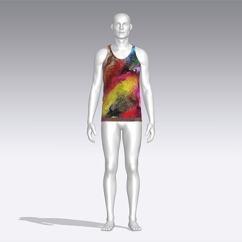 Tank Top Low-poly 3D model