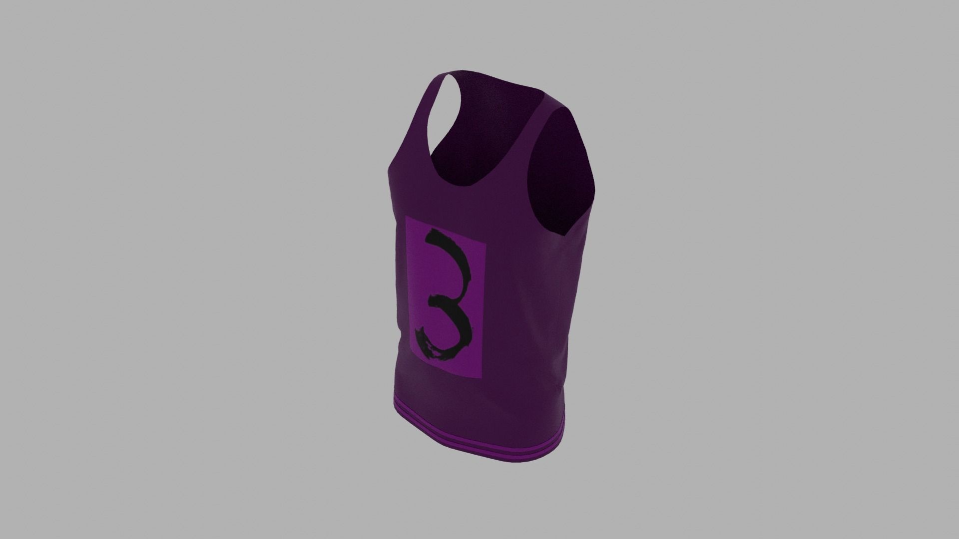Tank Top Low-poly 3D model_6