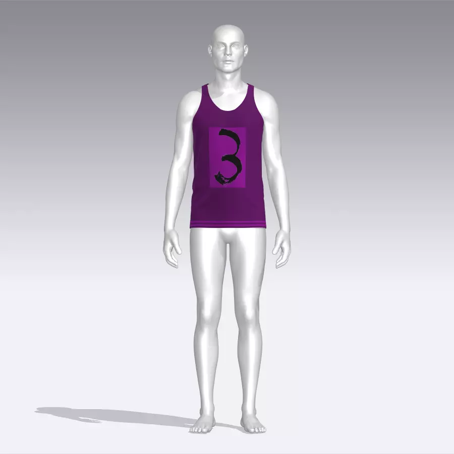 Tank Top Low-poly 3D model_0