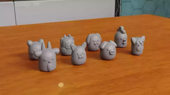 CUTE ANIMAL TOYS 3D print model