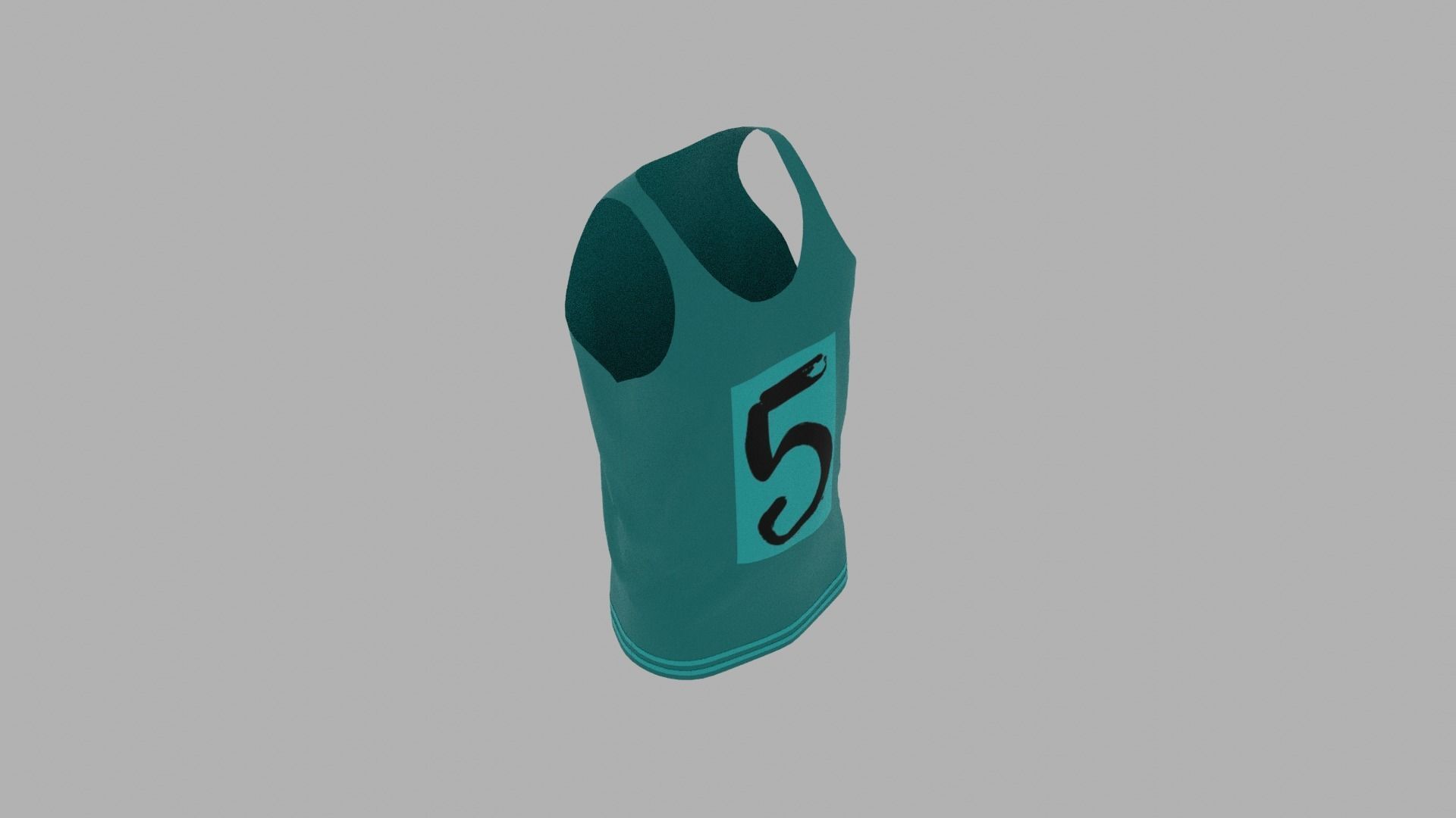 Tank Top Low-poly 3D model_7