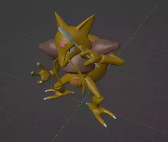 Kadabra pokemon 3D print model