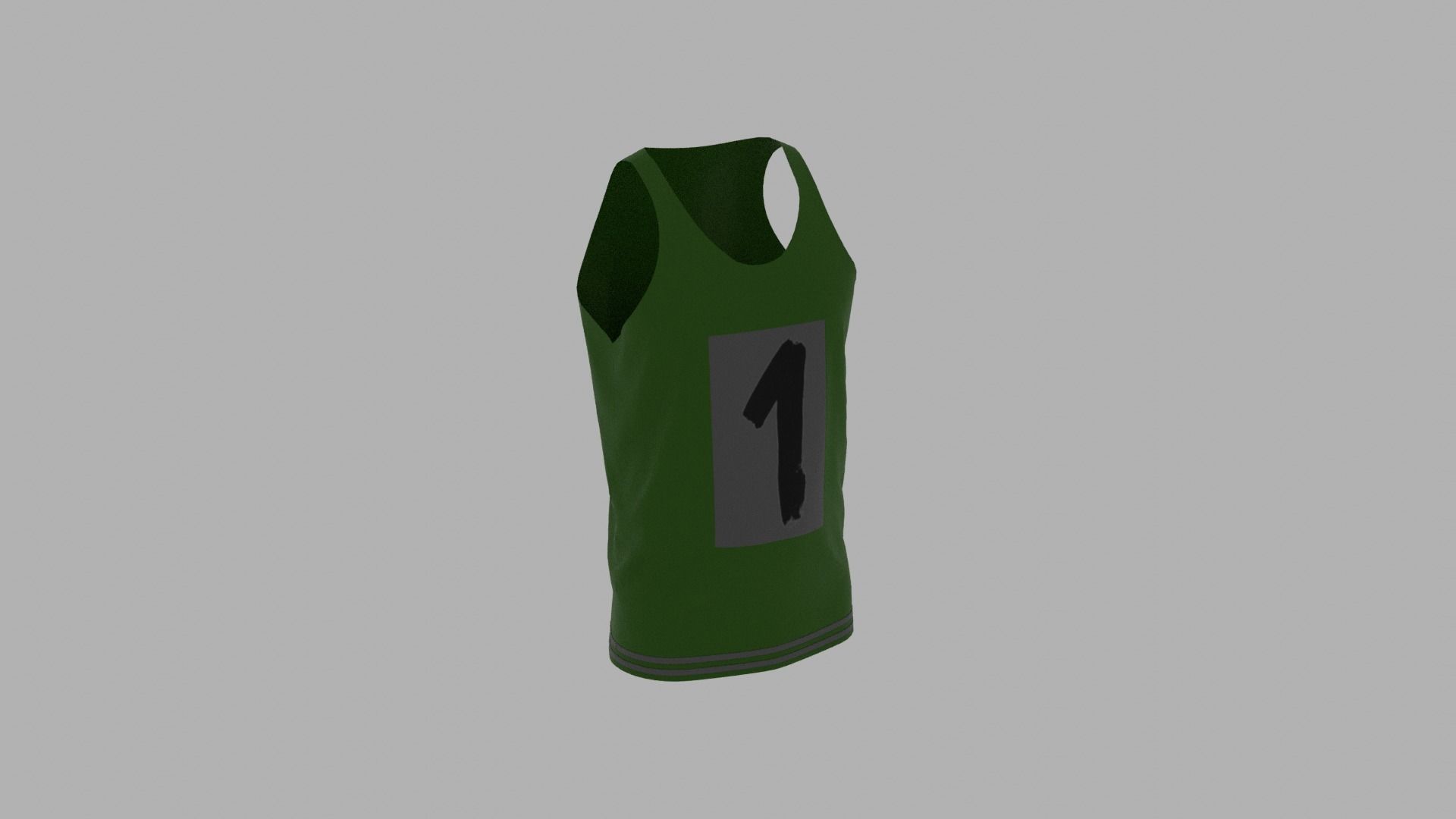 Tank Top Low-poly 3D model_4