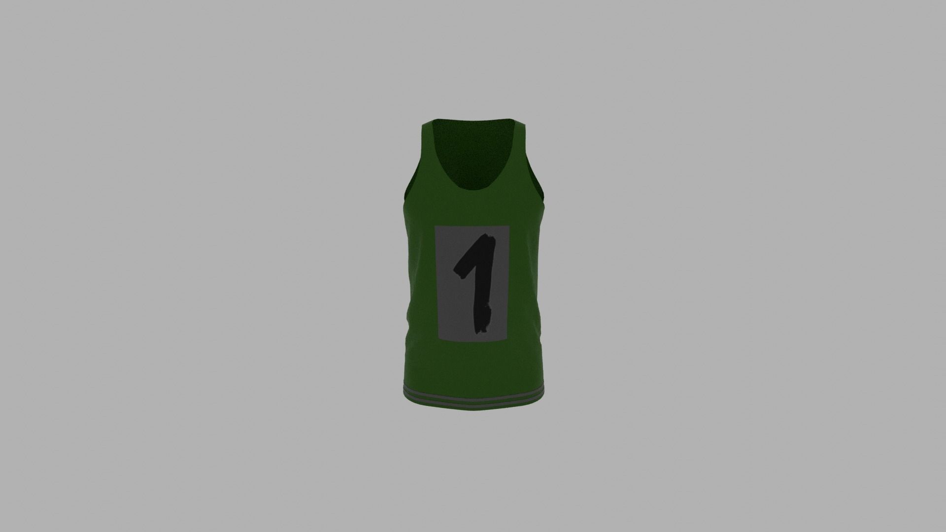 Tank Top Low-poly 3D model_5