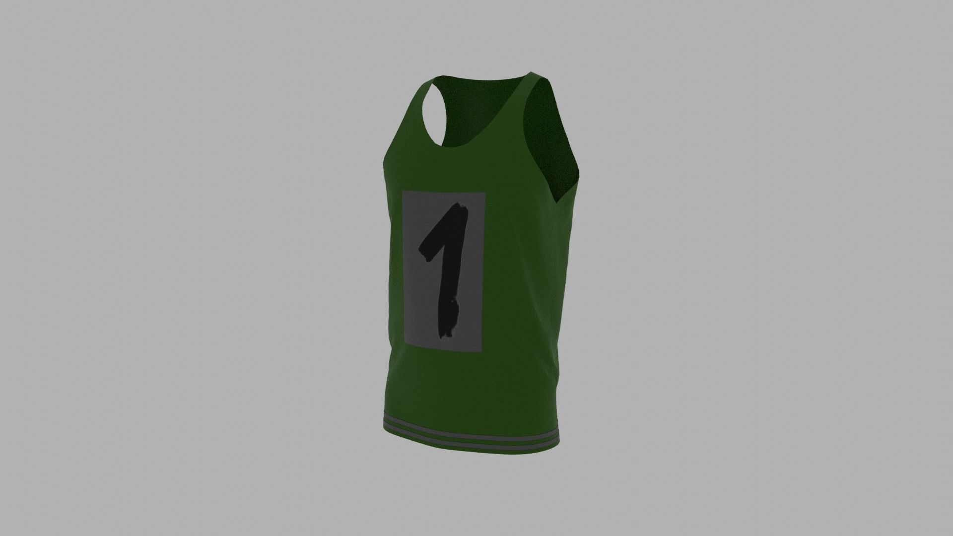 Tank Top Low-poly 3D model_2