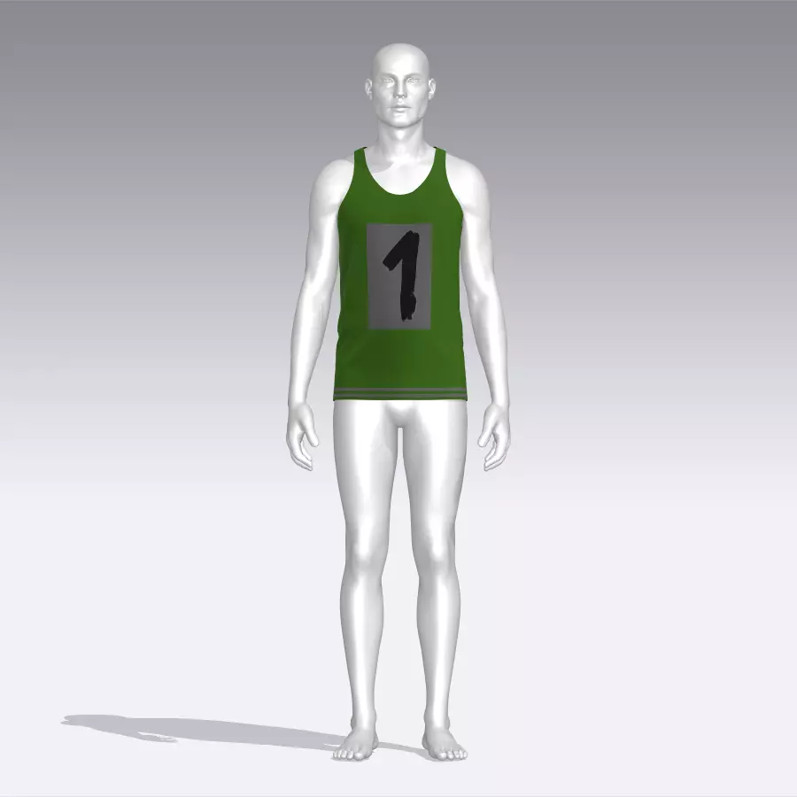 Tank Top Low-poly 3D model_0