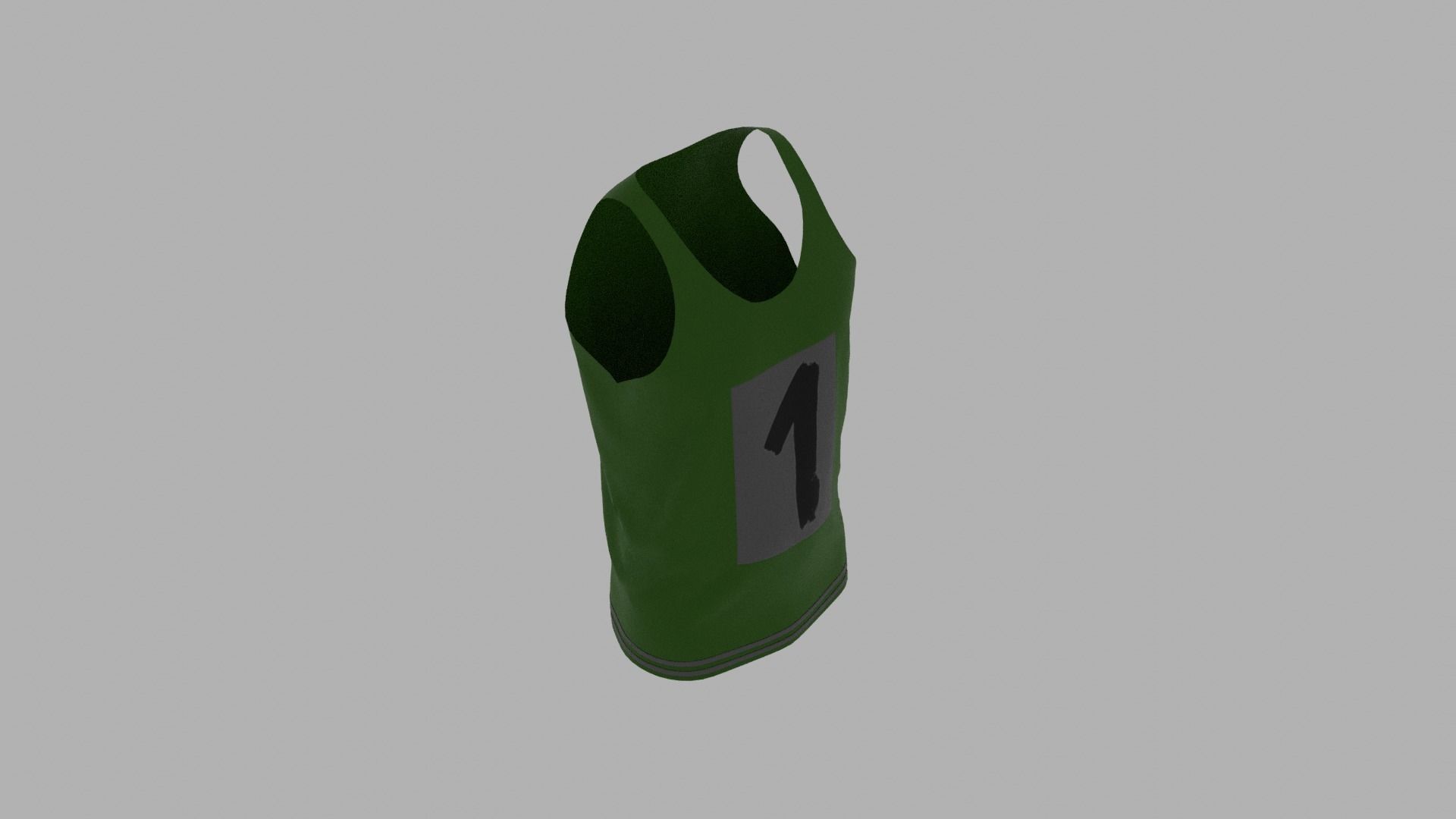Tank Top Low-poly 3D model_7