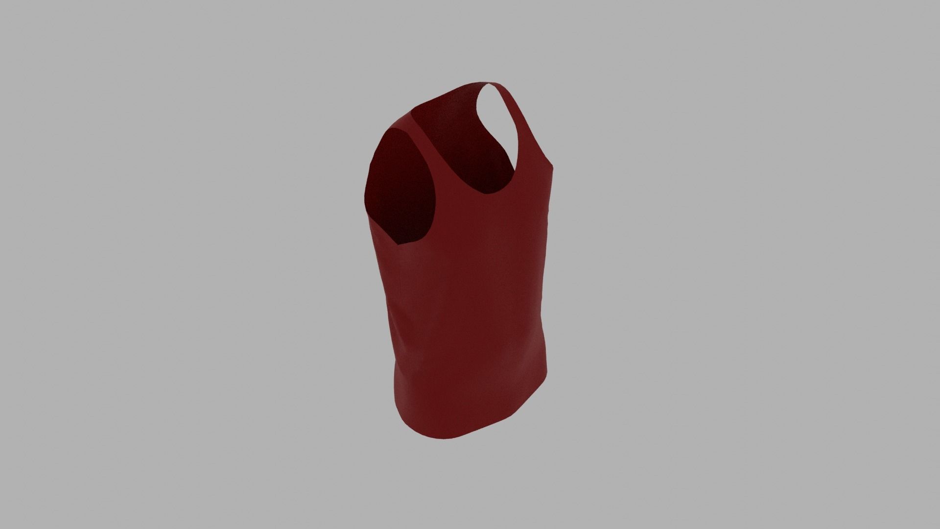 Tank Top Low-poly 3D model_7