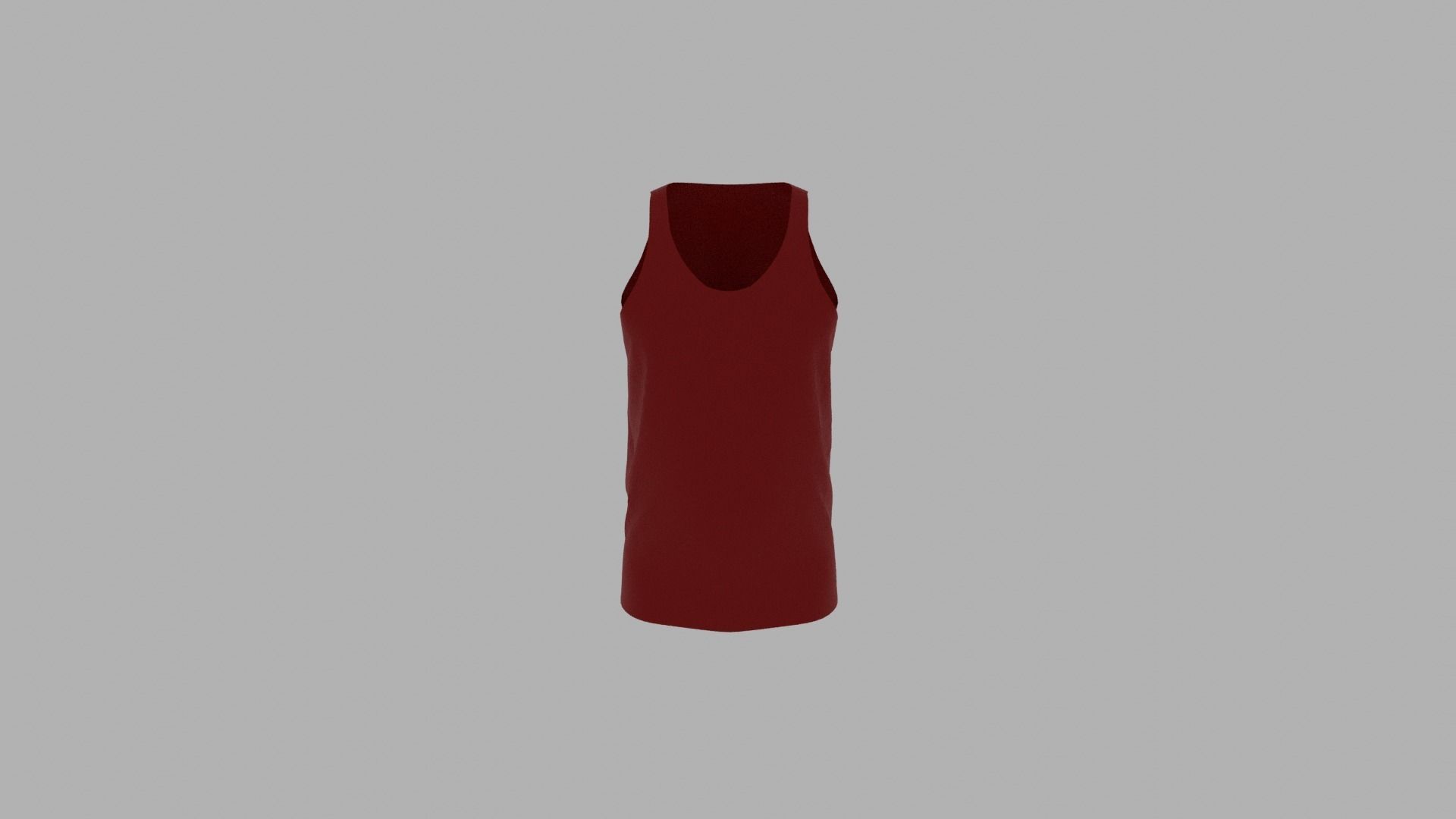 Tank Top Low-poly 3D model_5