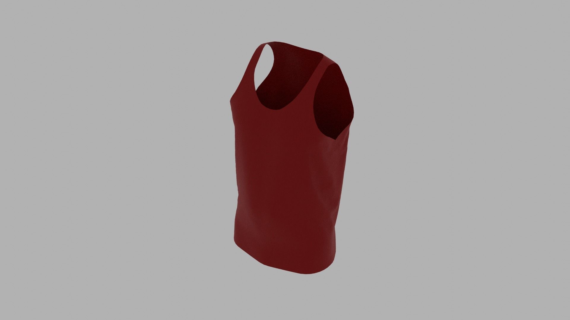 Tank Top Low-poly 3D model_6