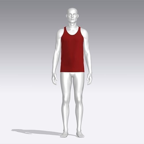 Tank Top Low-poly 3D model