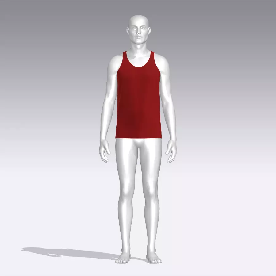 Tank Top Low-poly 3D model_0