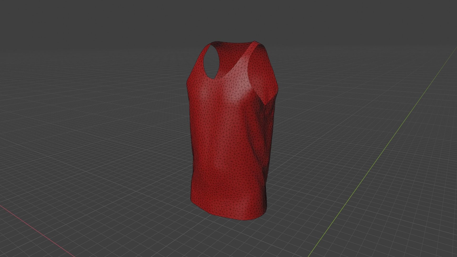 Tank Top Low-poly 3D model_9