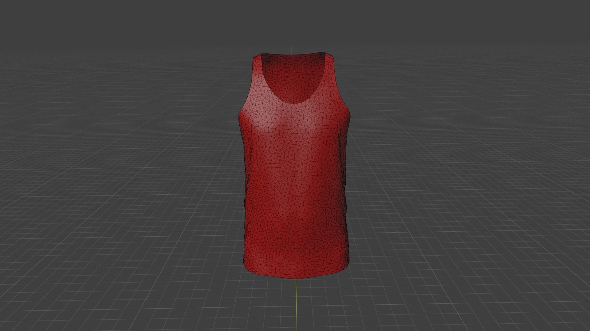 Tank Top Low-poly 3D model_8