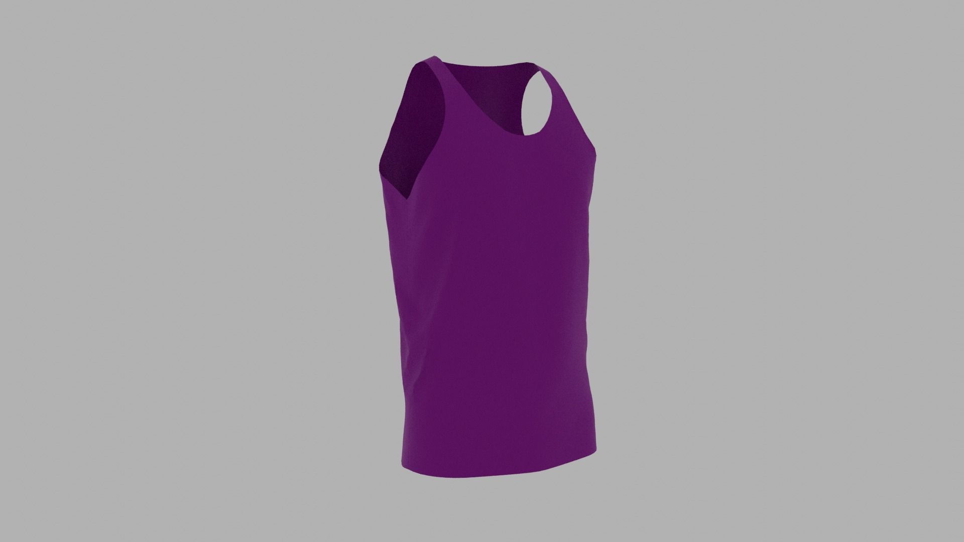 Tank Top Low-poly 3D model_3
