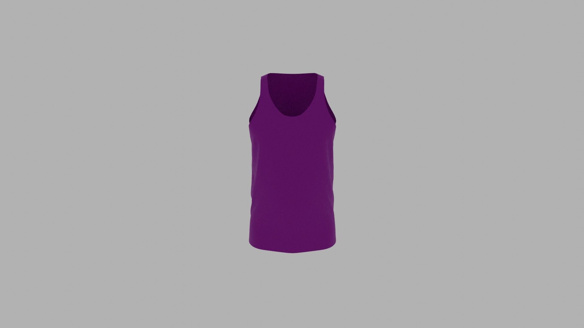 Tank Top Low-poly 3D model_5