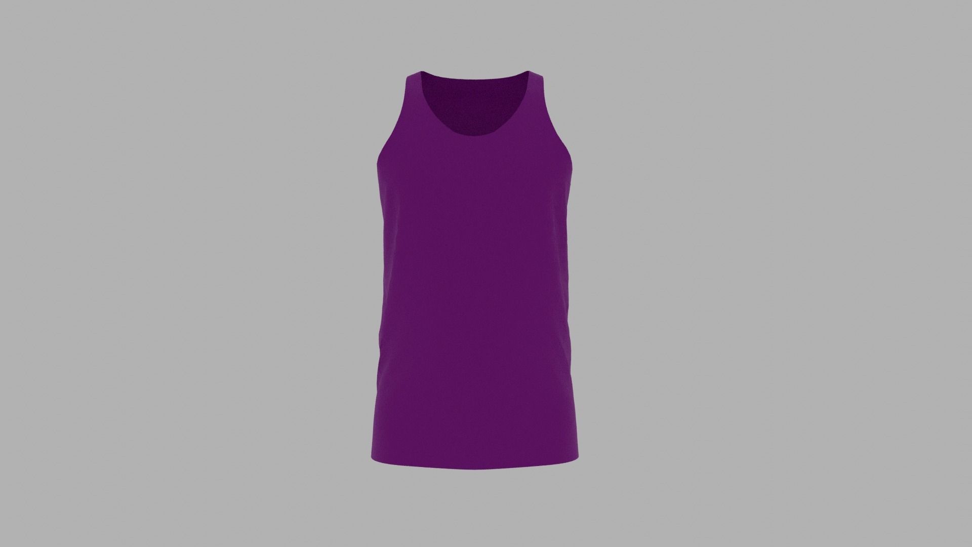 Tank Top Low-poly 3D model_1