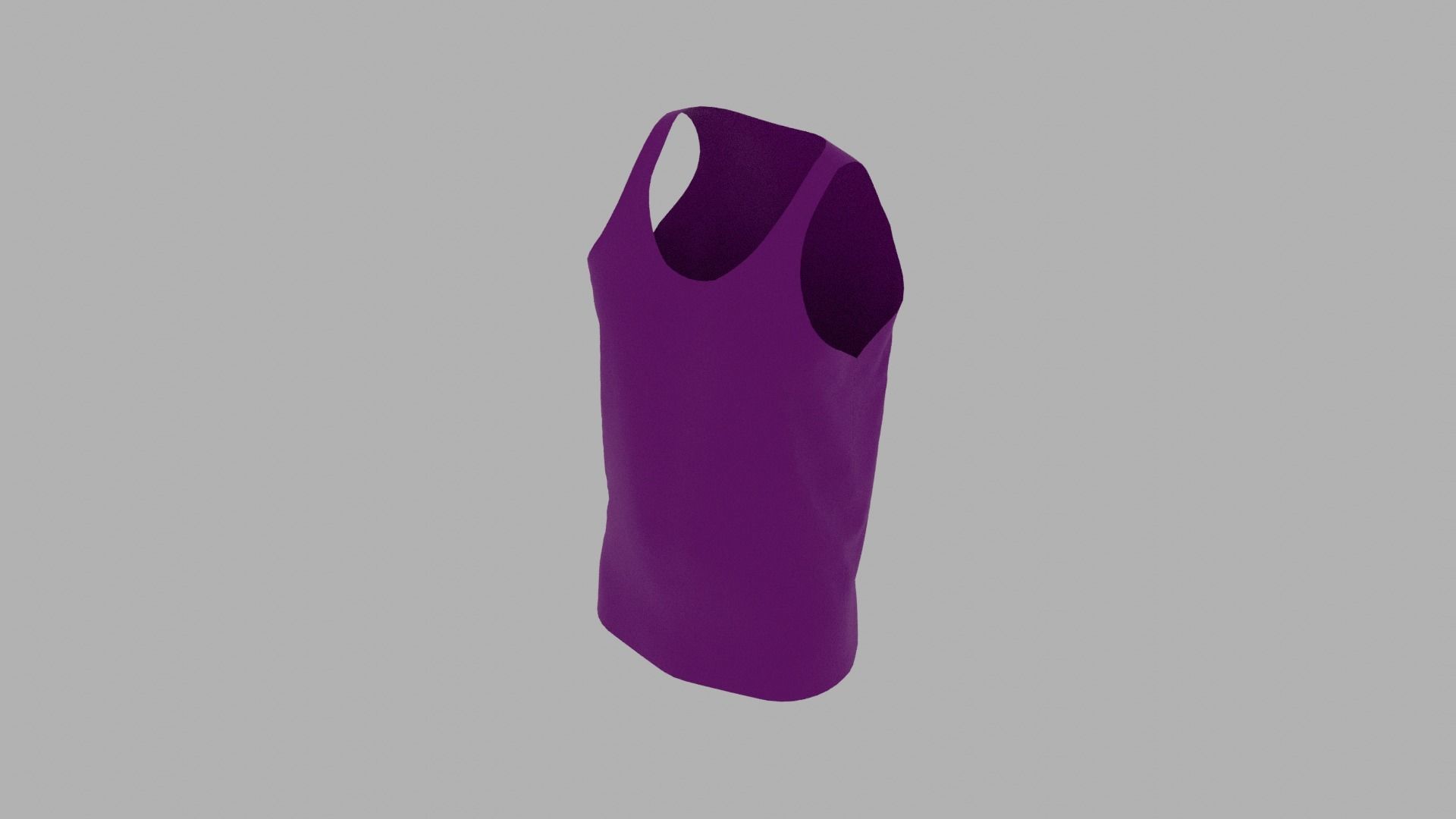 Tank Top Low-poly 3D model_6
