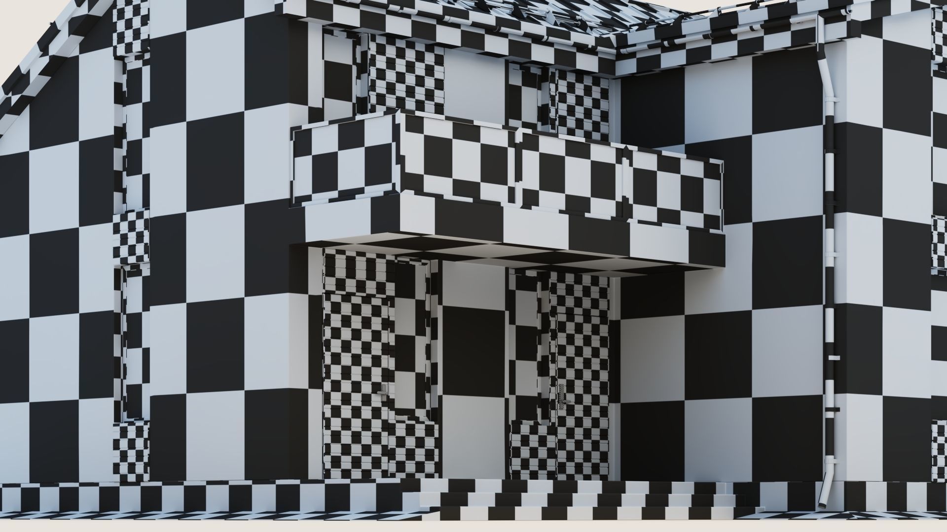 Modern cottage with winter garden 3D model_54