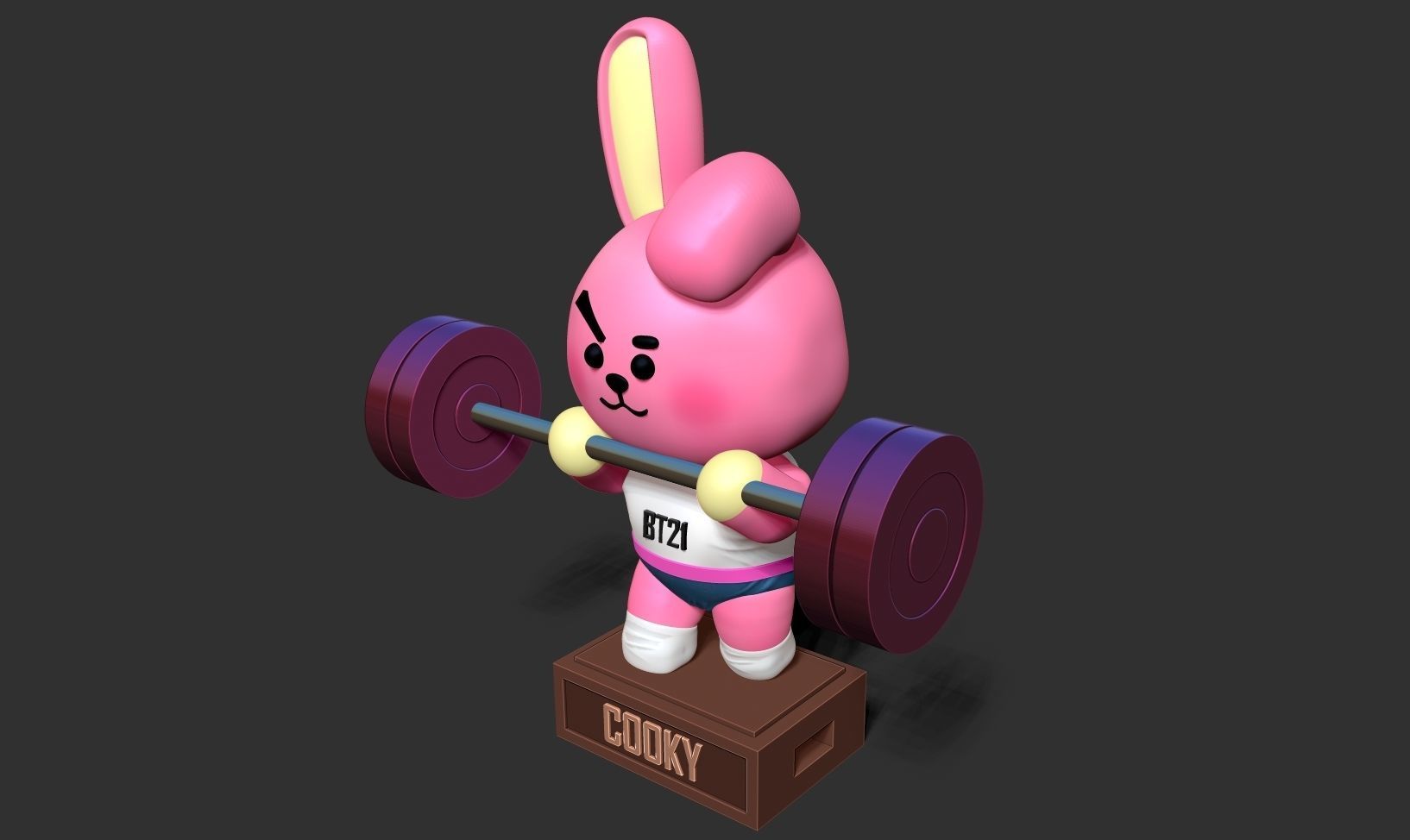 Cooky - BT21 Fanart Free 3D print model_15
