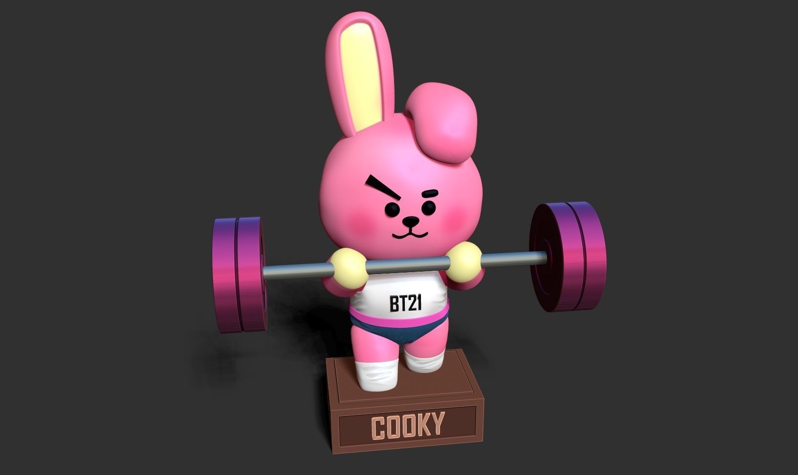 Cooky - BT21 Fanart Free 3D print model_17