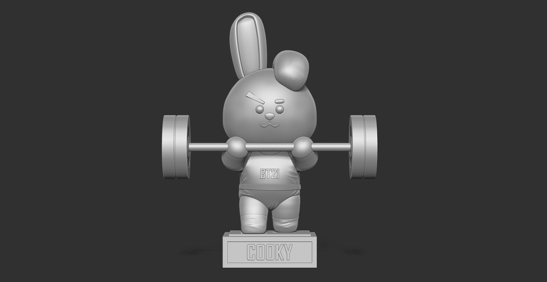 Cooky - BT21 Fanart Free 3D print model_10