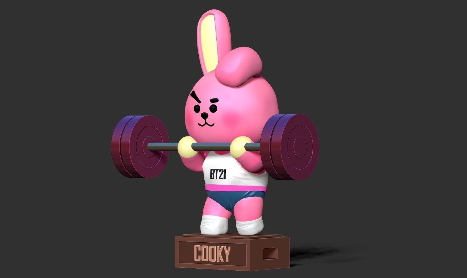 Cooky - BT21 Fanart Free 3D print model_13