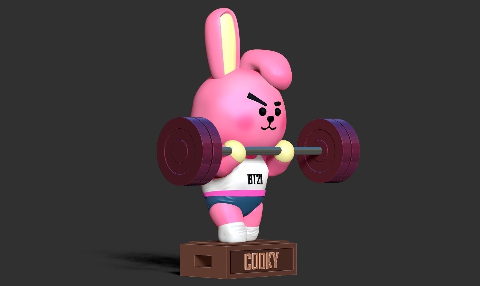 Cooky - BT21 Fanart Free 3D print model_11