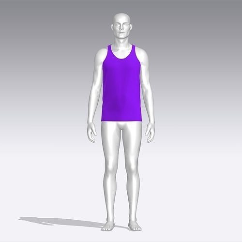Tank Top Low-poly 3D model
