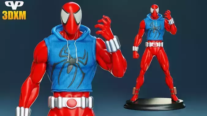 Scarlet Spider STL for 3D Printing ChibiSTL 3DXM