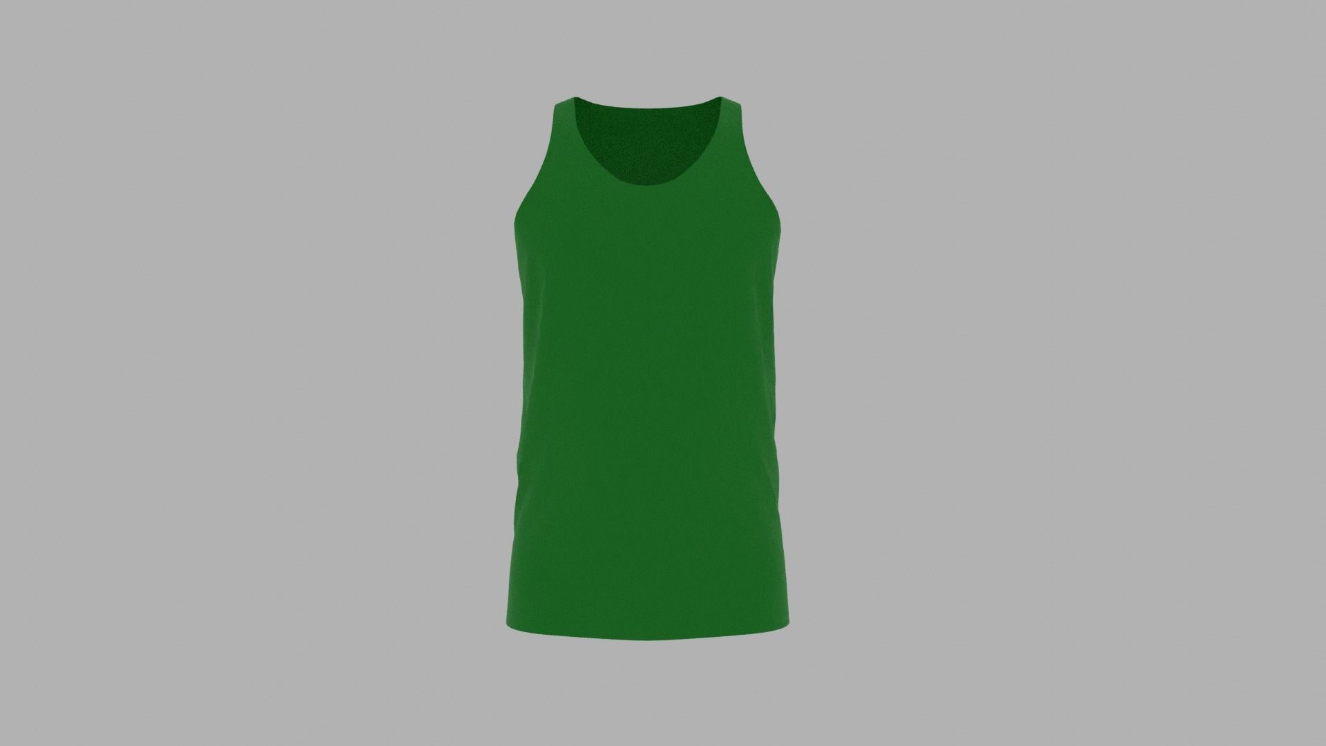 Tank Top Low-poly 3D model_1