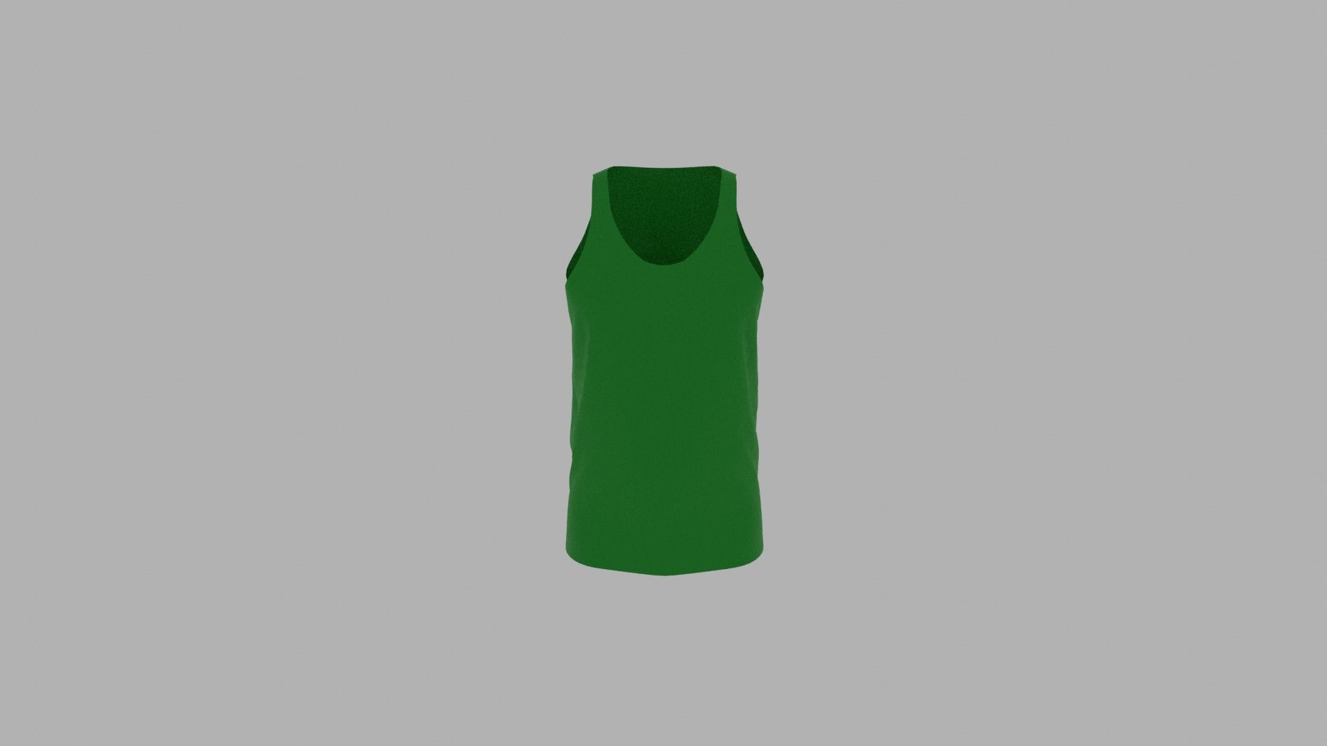 Tank Top Low-poly 3D model_5