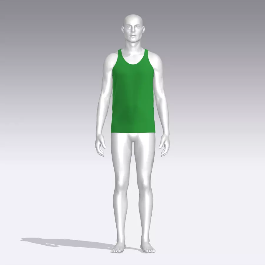 Tank Top Low-poly 3D model_0