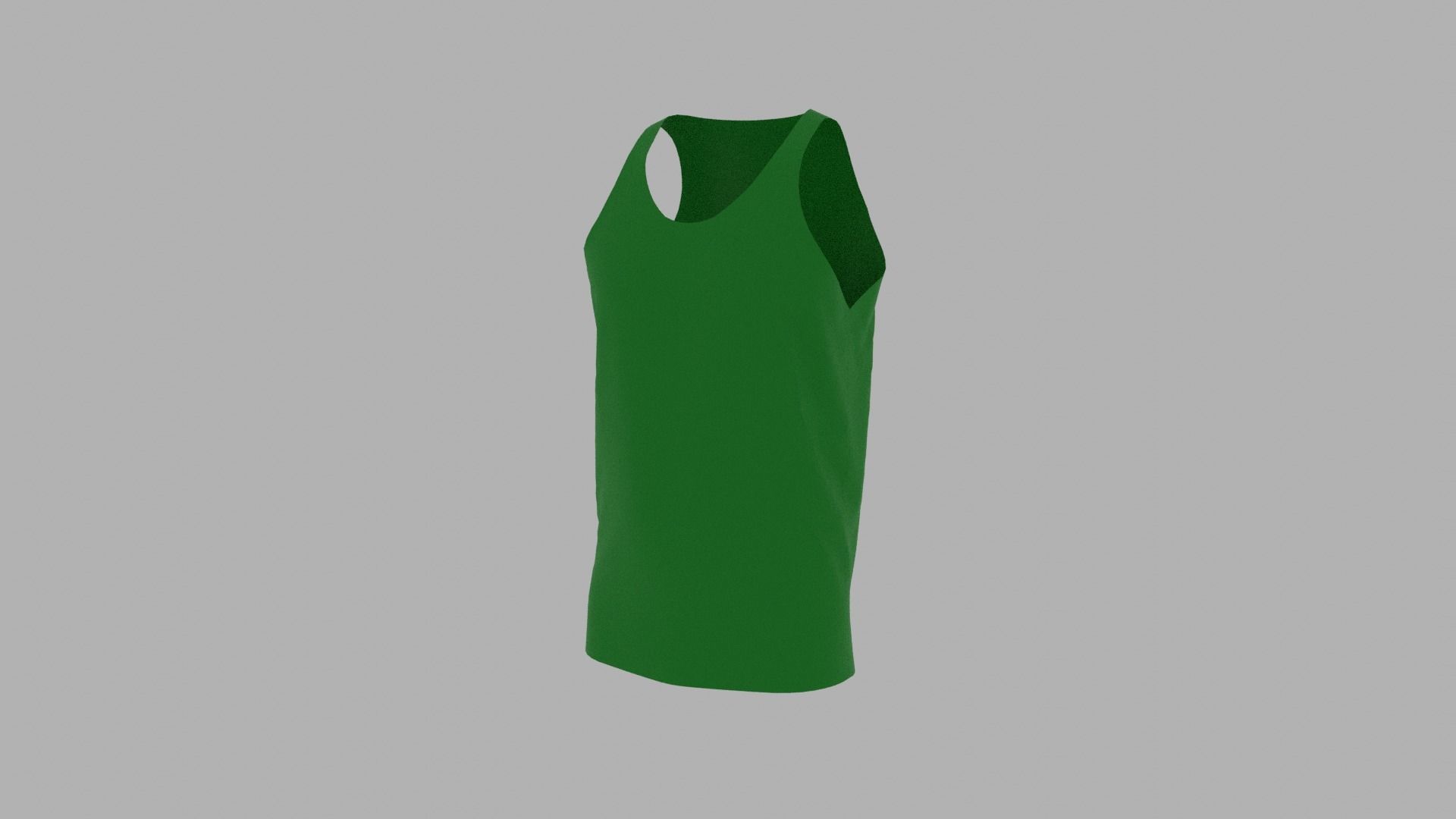 Tank Top Low-poly 3D model_2