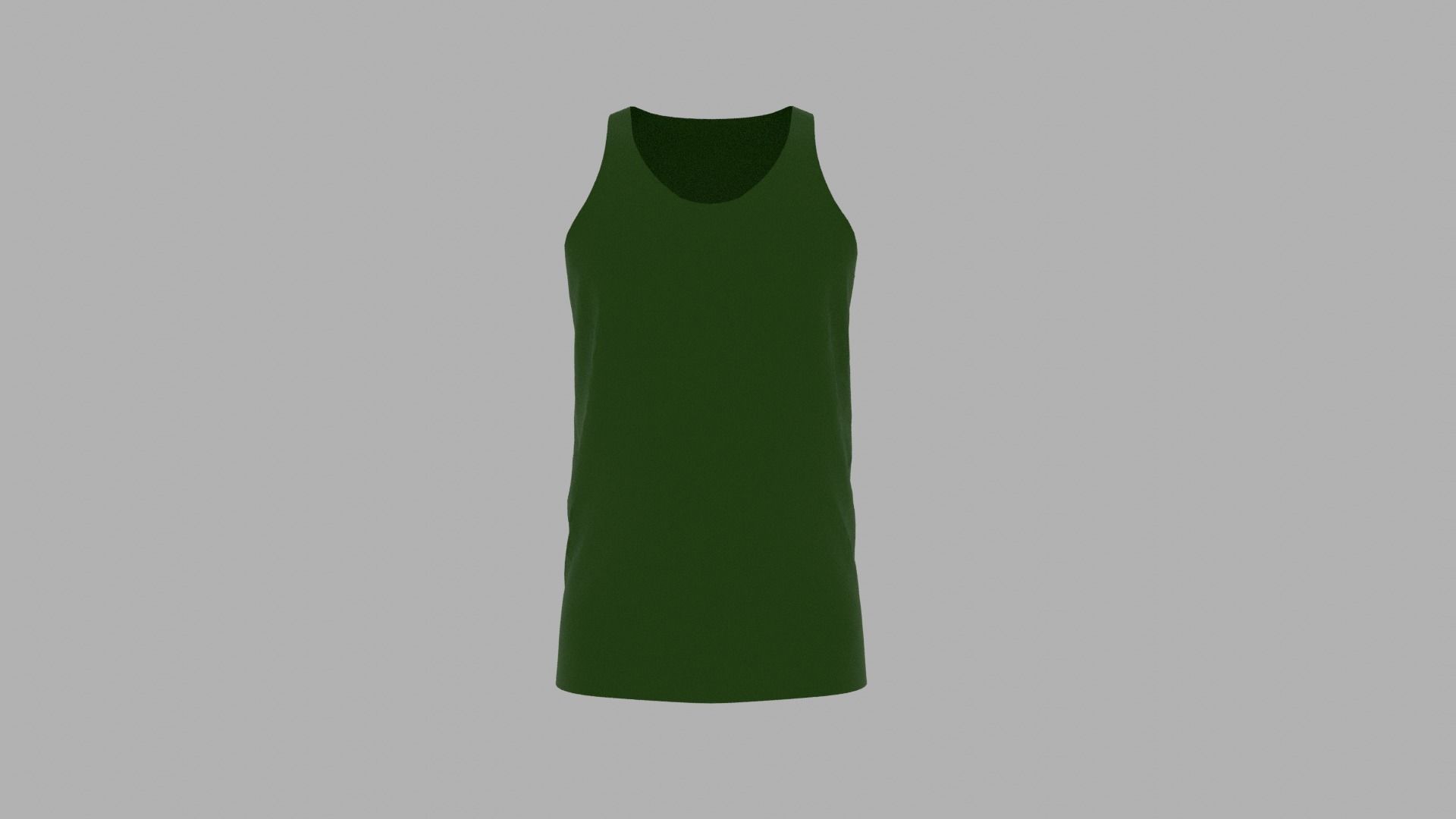 Tank Top Low-poly 3D model_1