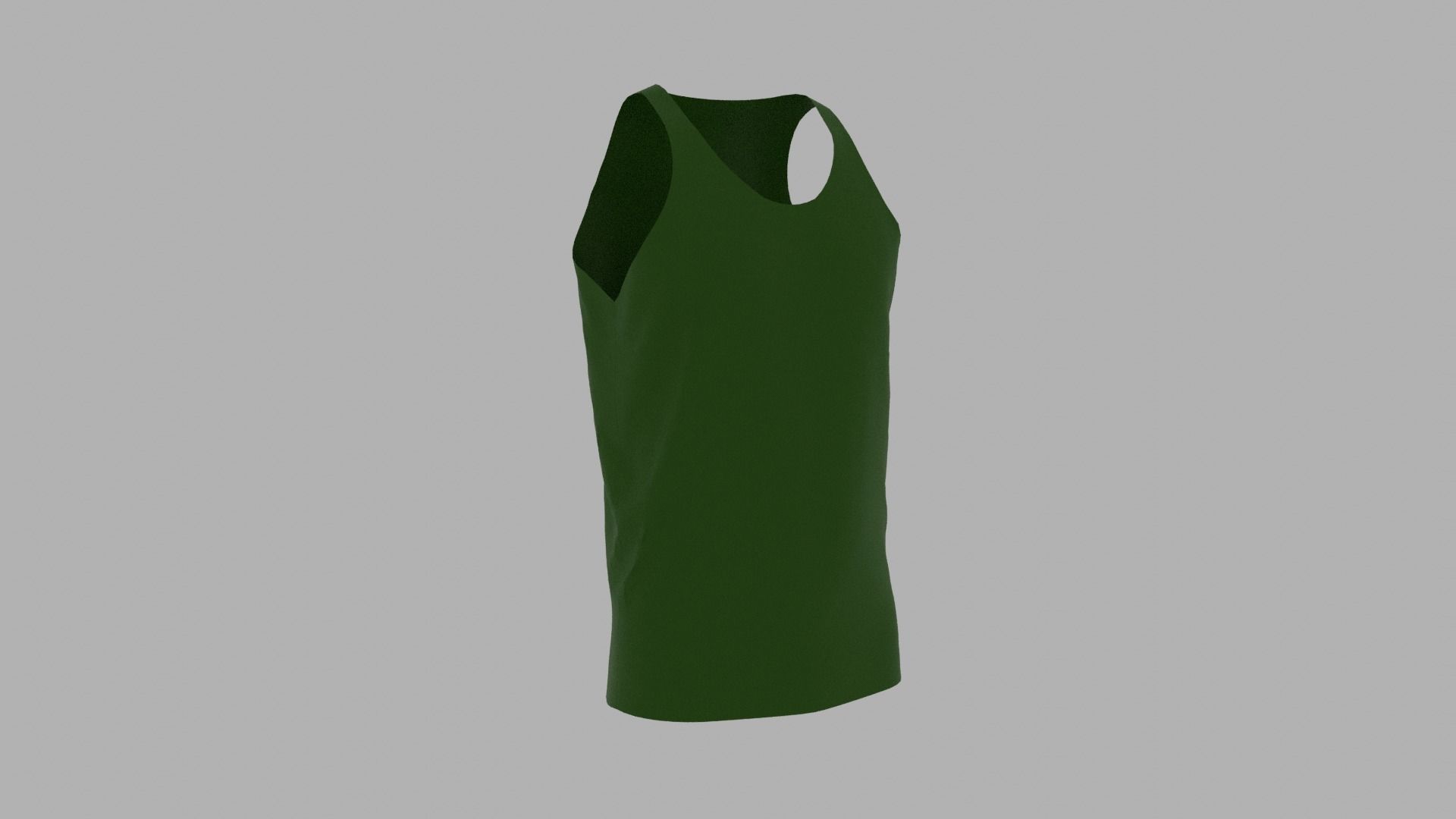 Tank Top Low-poly 3D model_3