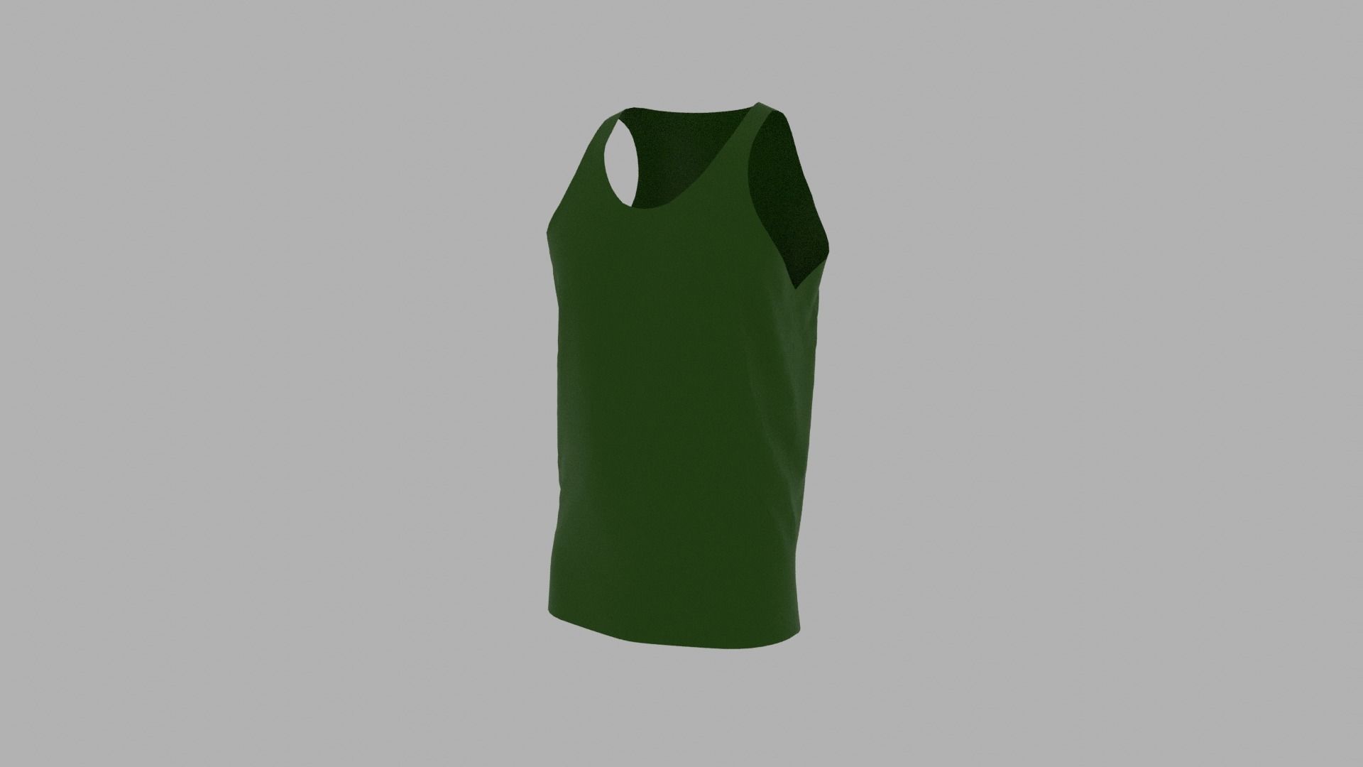 Tank Top Low-poly 3D model_2