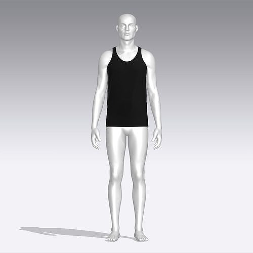 Tank Top Low-poly 3D model