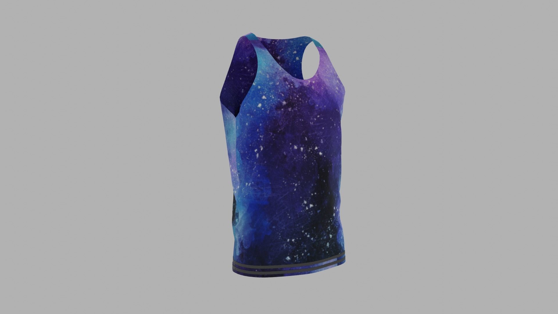 Tank Top Low-poly 3D model_3
