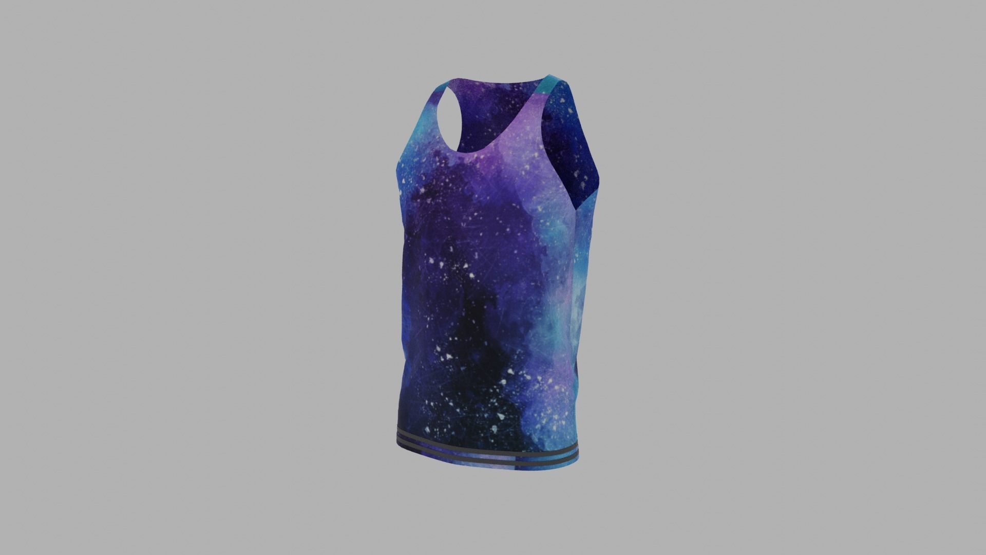 Tank Top Low-poly 3D model_2