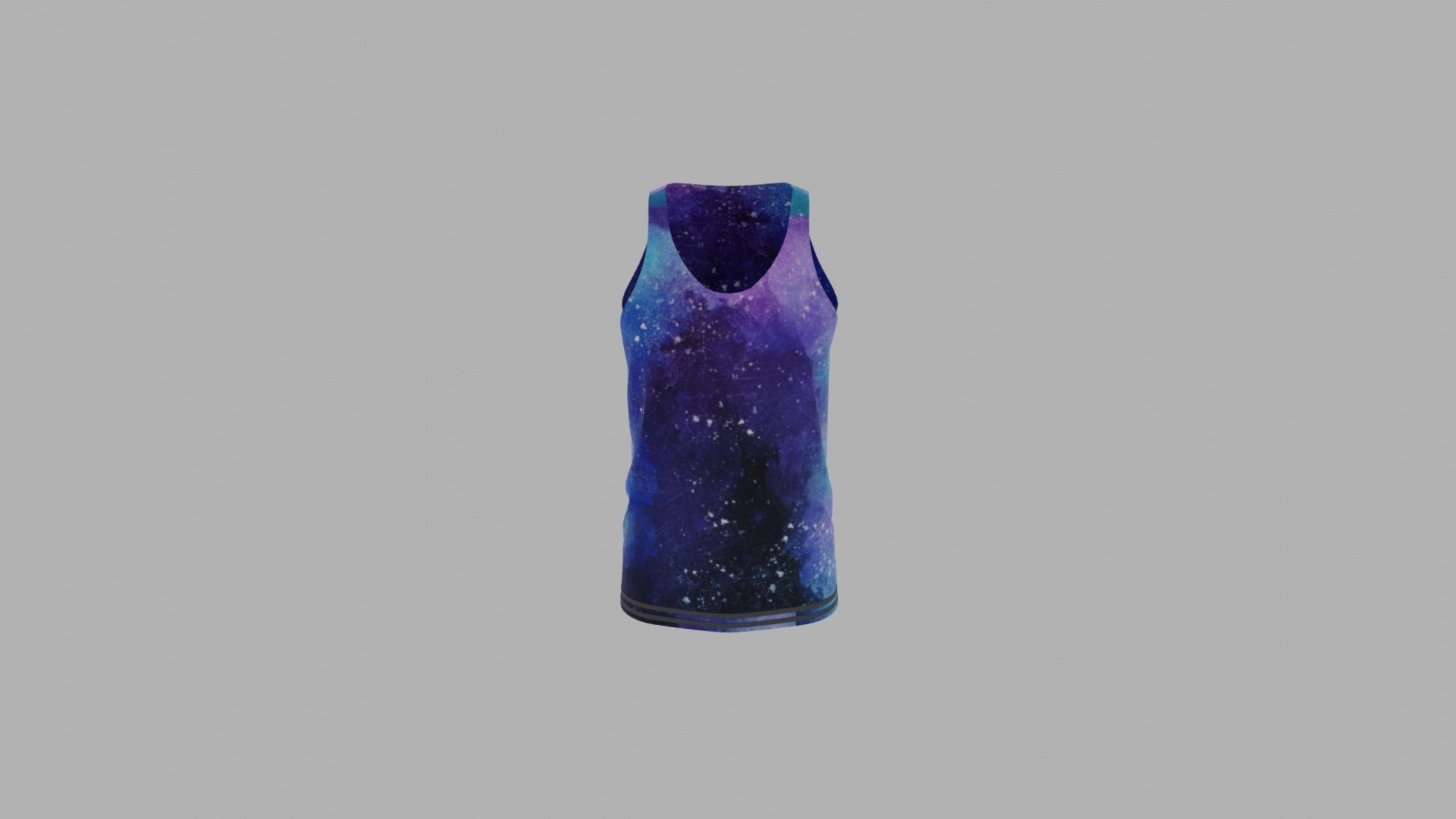 Tank Top Low-poly 3D model_5