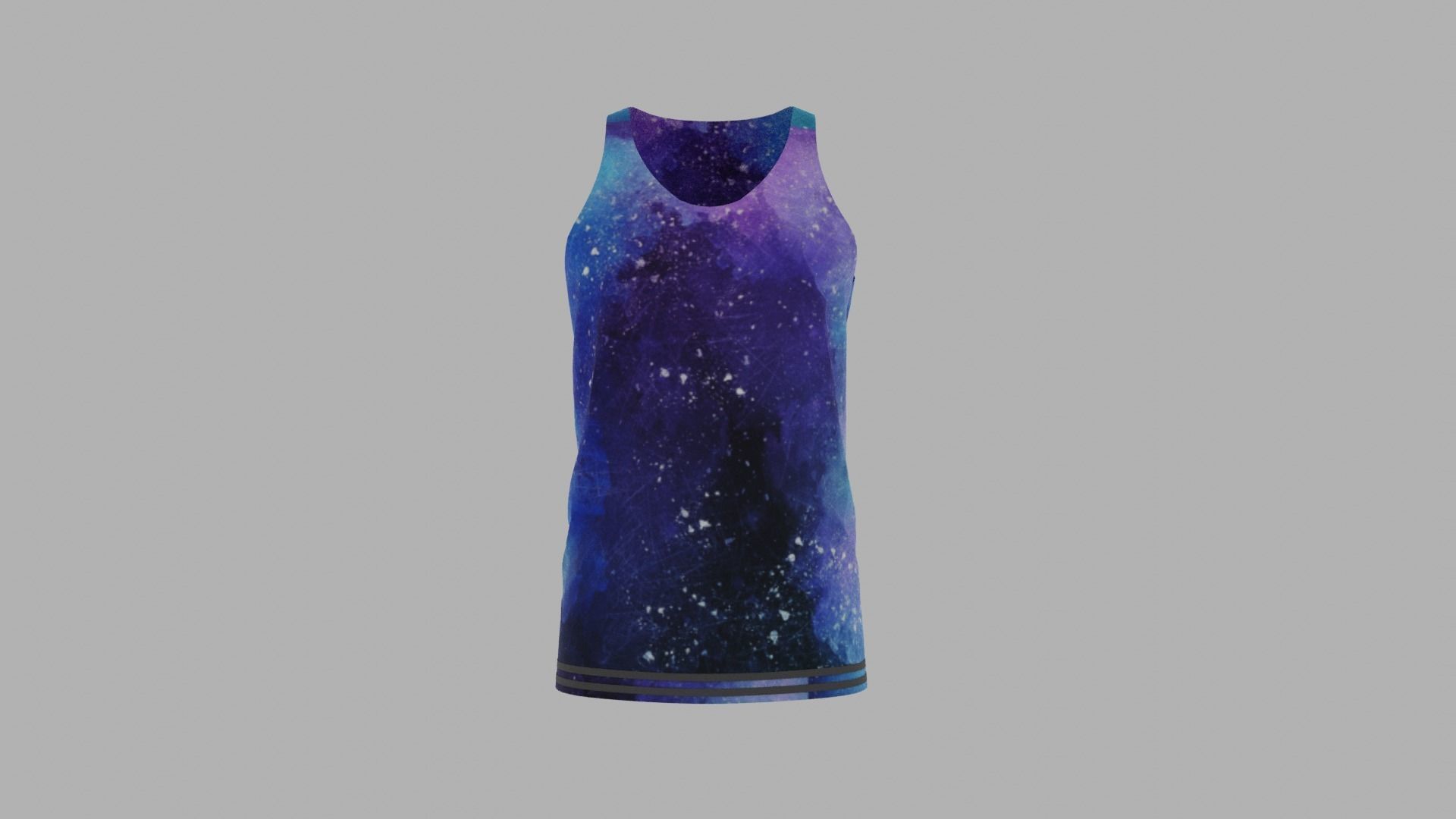 Tank Top Low-poly 3D model_1