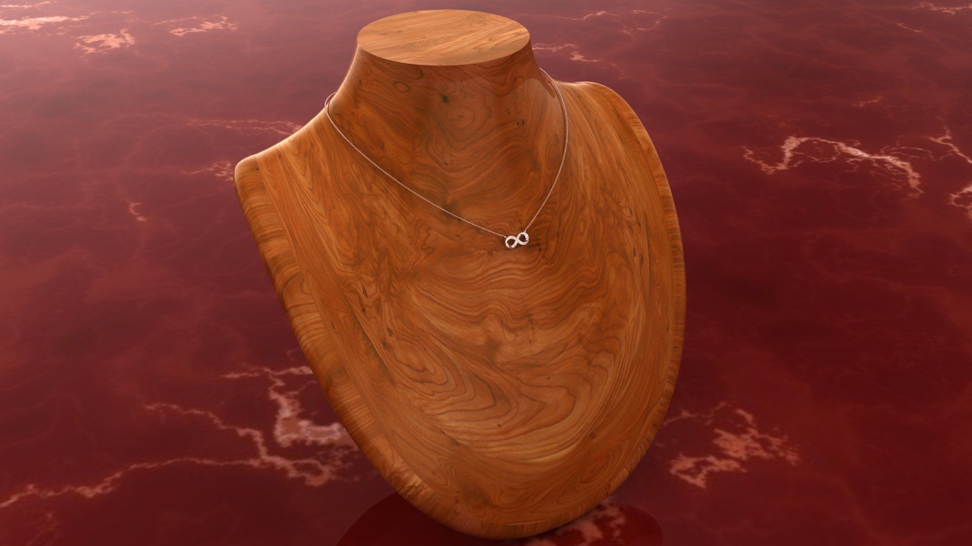 Pendant P13 The luxury female pendant with gem 3D print model_19