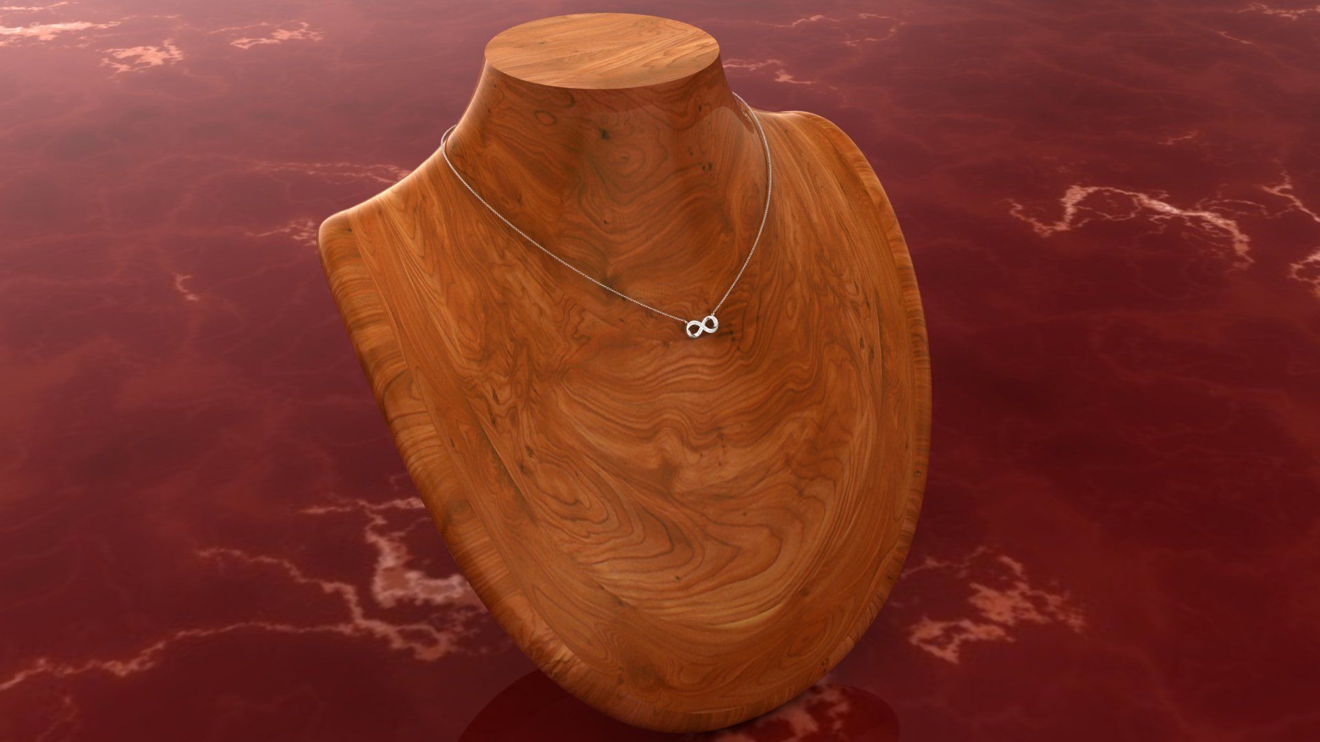 Pendant P13 The luxury female pendant with gem 3D print model_18